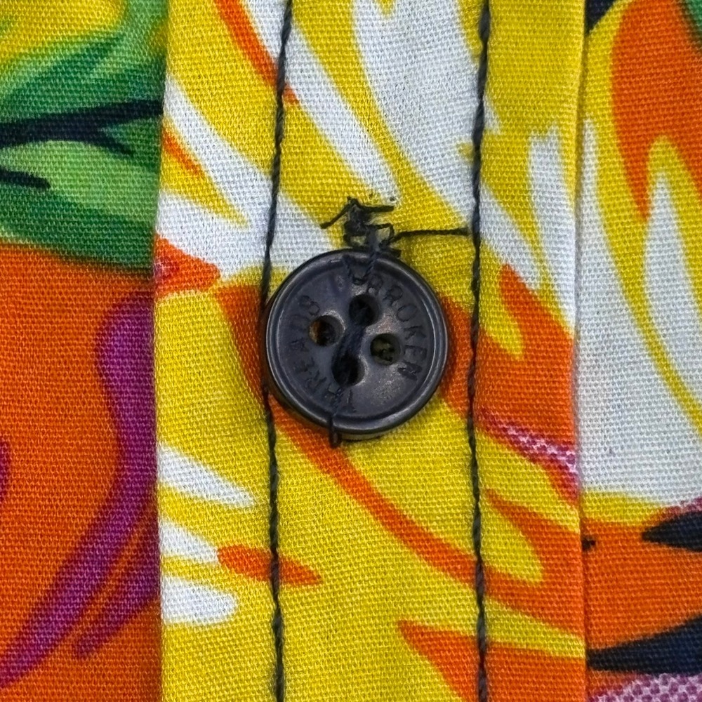 Broken Threads Hawaiian Shirt Mens XL Multicolor Dragon Short Sleeve Floral - Picture 5 of 8